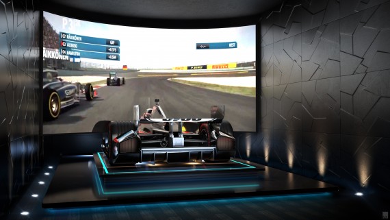 Rendering of the Formula 1 simulator