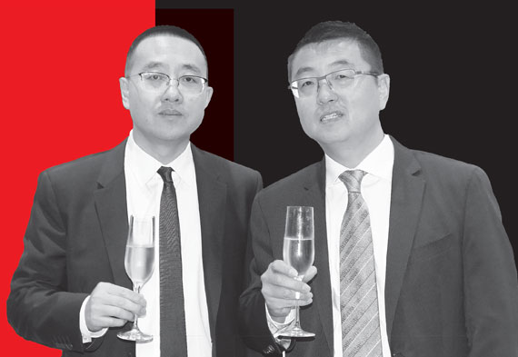 Kuafu founders Shang Dai, left, and Zengliang “Denis” Shan