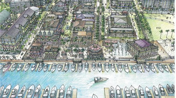 A rendering of the Riviera Beach marina