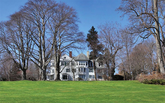 A 19th-century mansion at the tip of a peninsula in Darien, Conn. The owners had it demolished before raising the asking price to $14 million