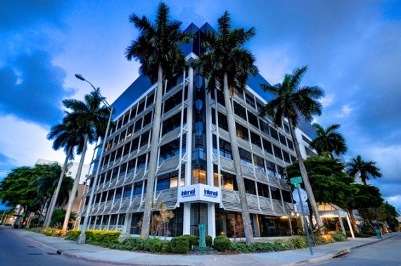 The nine-story office building at 6262 Southwest Sunrise Drive in South Miami