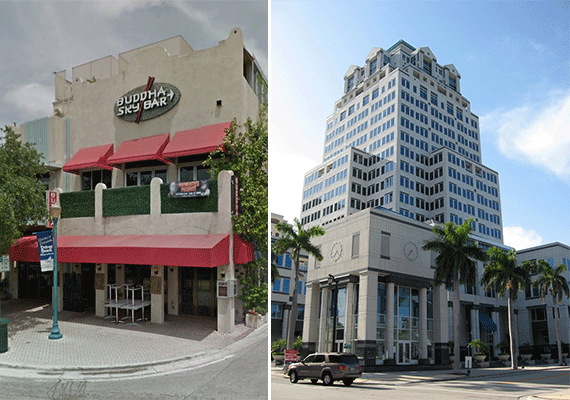 217 East Atlantic Avenue in Delray Beach and 222 Lakeview Avenue in West Palm Beach