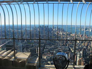 The Empire State Building's observation deck