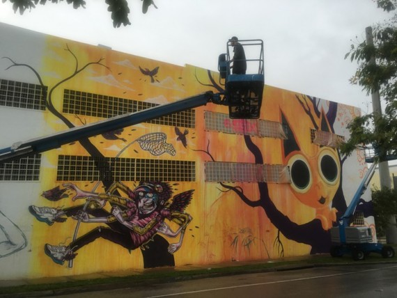 The Wynwood mural takes shape (Credit: Miami New Times)