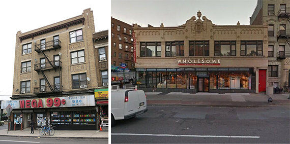 From left: 1306 Atlantic Avenue in Crown Heights and 534 Flatbush Avenue in Prospect Lefferts Garden