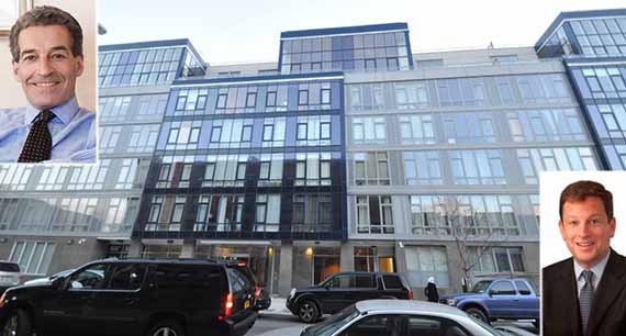 110 Green Street in Greenpoint (inset: World Wide Group's James Stanton and Meadow Partners' Jeffrey Kaplan)