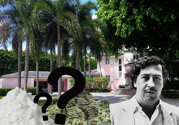 The drug lord's former Miami Beach home at 5860 North Bay Road