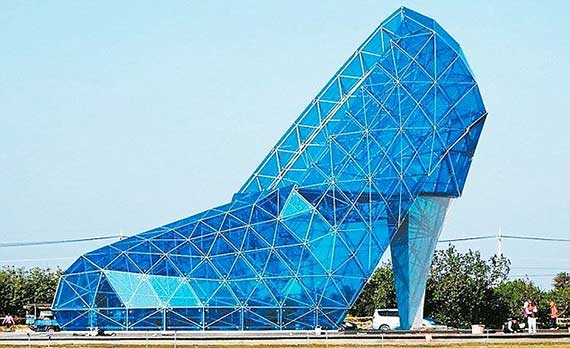 A church in Taiwan has been designed to resemble a shoe