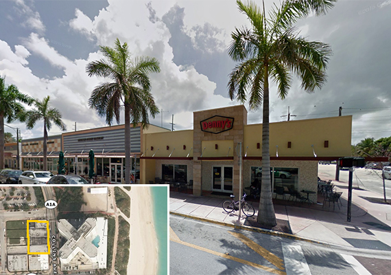 Collins Avenue retail and a map of the properties