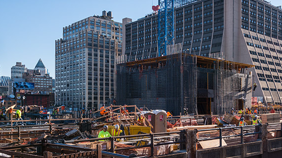Construction at Hudson Yards