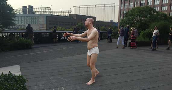 Artist Tony Matelli's "Sleepwalker" statue will be displayed on the High Line (credit: Friends of the High Line)