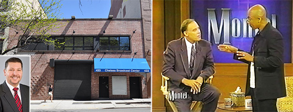 From left: 433-440 West 53rd Street in Hell's Kitchen and a still from "The Montel Williams Show" (credit: CBS) (inset: Richard Guarino)