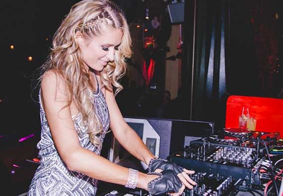 Paris Hilton works her DJ magic