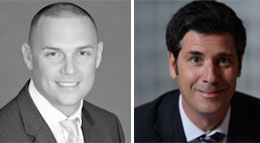 Rosemurgy CEO Alexander Rosemurgy and Jonathan Dracos, head of real estate investment for Investcorp