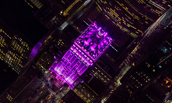 Aerial view of the Helmsley Building on Park Avenue by Evan Joseph