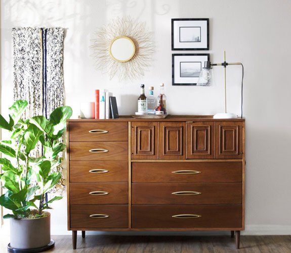 A dresser (and bar!) by Kelly Martin.