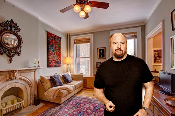 Louis C.K. and his new pad at 345 West 4th Street