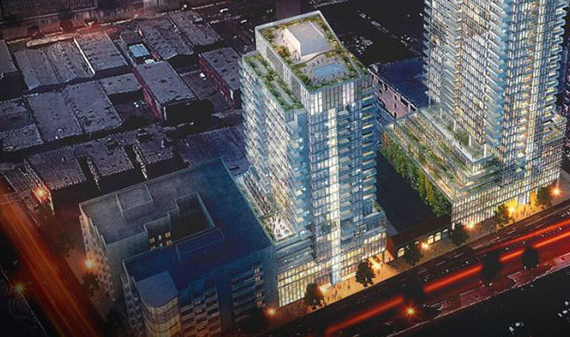 A rendering of Century City's new South Park tower