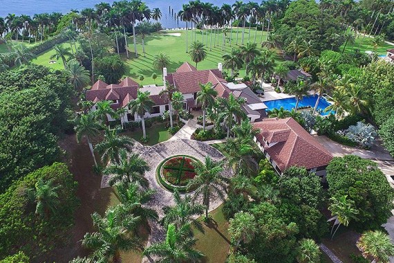 Golf pro Greg Norman's mansion at 382 South Beach Road in Jupiter Island