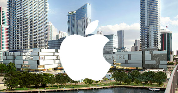 Rendering of Brickell City Centre and Apple