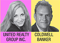 United Realty Group's Melanie Brownell and Duff Rubin of Coldwell Banker