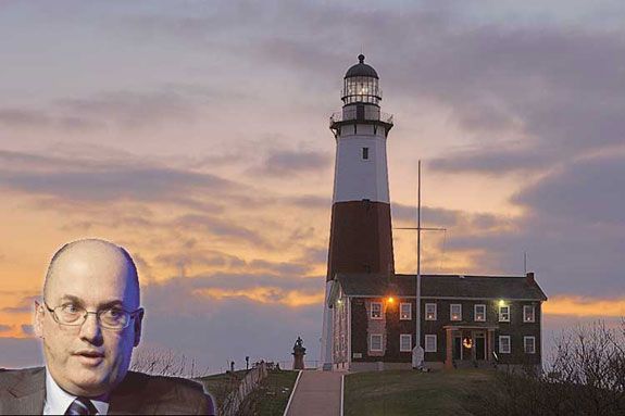 Steven Cohen and Montauk Point Lighthouse