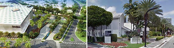 Rendering of Bal Harbour Shops and the Church by the Sea