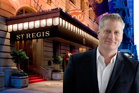 The St Regis Hotel in Midtown and Starwood's Tom Mangas (credit: Starwood Hotels &amp; Resorts Worldwide)