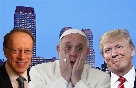 Elie Hirschfeld, Pope Francis and Donald Trump