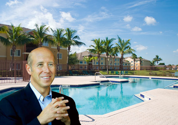 The Waverly apartment complex in Palm Beach County and Starwood CEO Barry Sternlicht