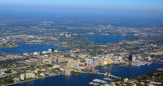 A 2014 aerial photo of West Palm Beach (Credit: WPPilot)