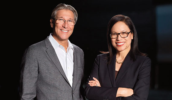 Gensler co-CEOs Andy Cohen, left, and Diane Hoskins