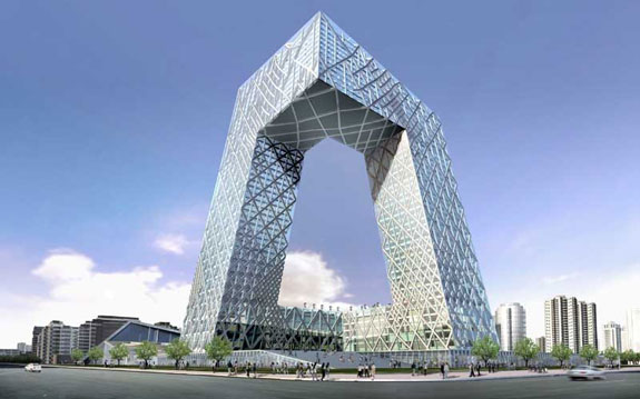 The CCTV building in Beijing