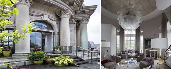The domed penthouse at 240 Centre Street (Credit: Sotheby’s International Realty)