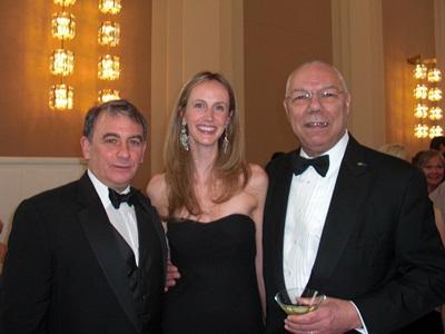 Former Secretary of State Colin Powell Jeffrey Leeds and Elizabeth Marshall (via Bisnow)
