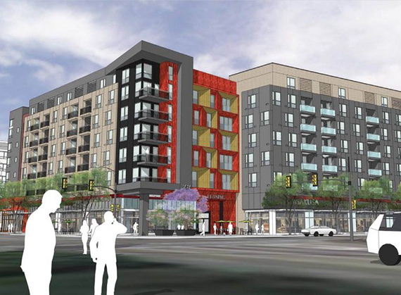 A rendering of the Little Tokyo project