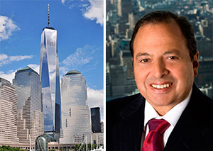 From left: 1 World Trade Center and Douglas Durst