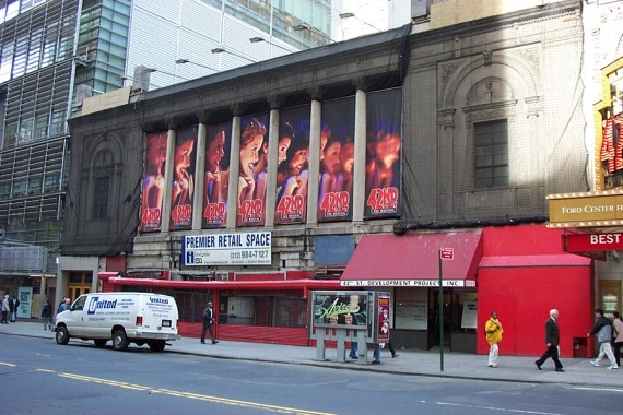 The Times Square Theater at 217 West 42nd Street in Midtown
