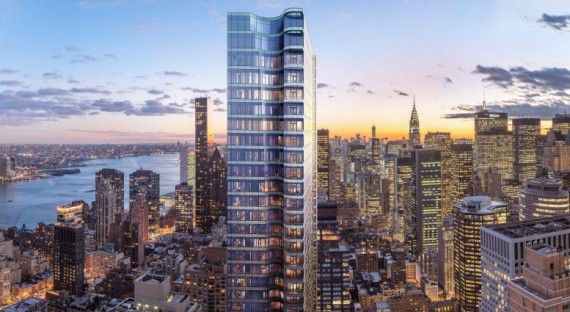 A rendering of 252 East 57th Street (credit: World Wide Group)