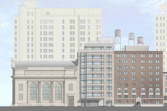 Rendering of the building (Credit: PBDW Architects)