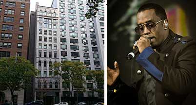 From left: 809 Park Avenue and Sean Combs (Credit: Reckless Dream Photography via Wikipedia)