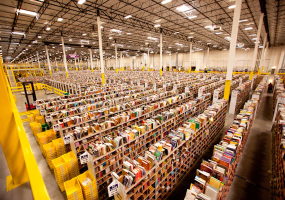 An Amazon warehouse (Credit: Scott Lewis)
