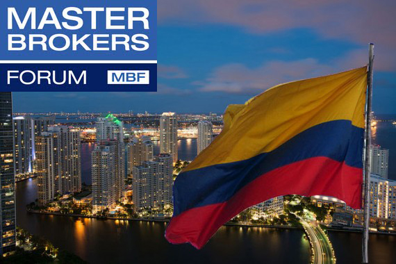 Miami, Colombia flag and Master Brokers Forum