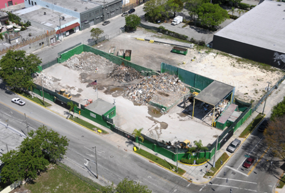 The waste management land at 2000 North Miami Avenue