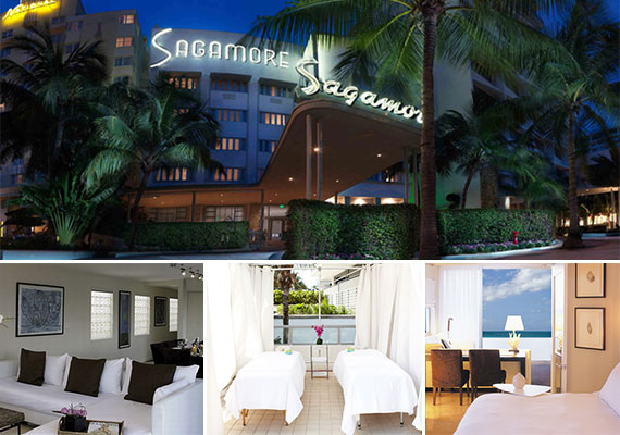 The Sagamore Hotel in Miami Beach (inset: Abraham Merchant)