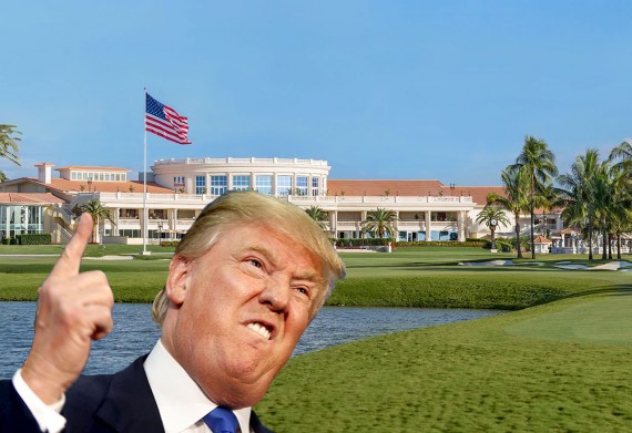 The Trump National Doral golf course and owner Donald Trump (Credit: Mike Licht)