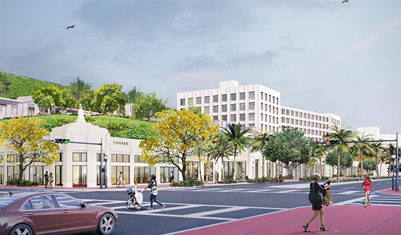 Rendering of the proposed hotel on Washington Avenue