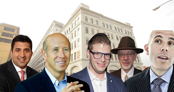 From left: Westbrook COO Sush Torgalkar, Starwood Capital's Barry Sternlicht, Steven Vegh, Ruby Schron and Scott Rechler, With 47 Hall Street