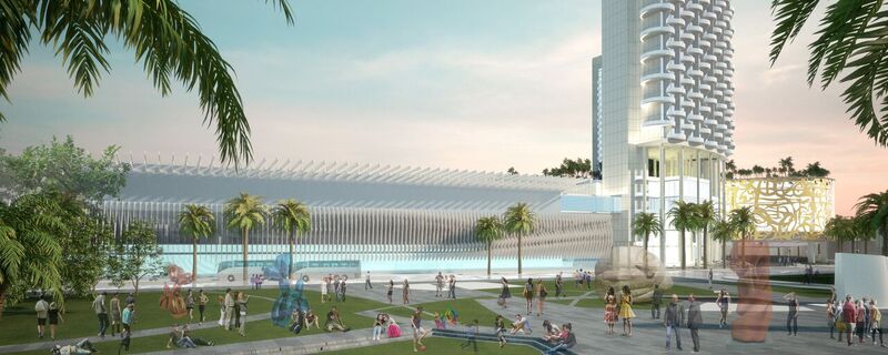 Rendering of convention center hotel