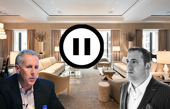 Kevin Maloney, Michael Stern and the sales office for 111 West 57th Street